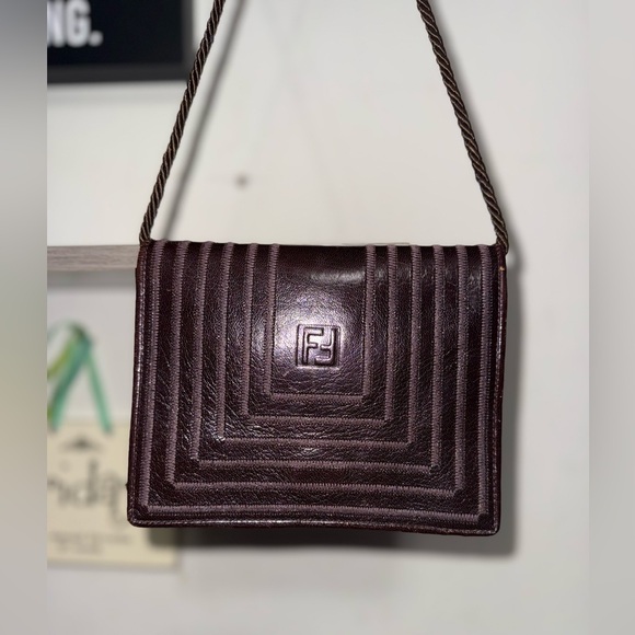 Fendi Vintage Small Leather Crossbody | Italy | COA Included - Picture 3 of 16